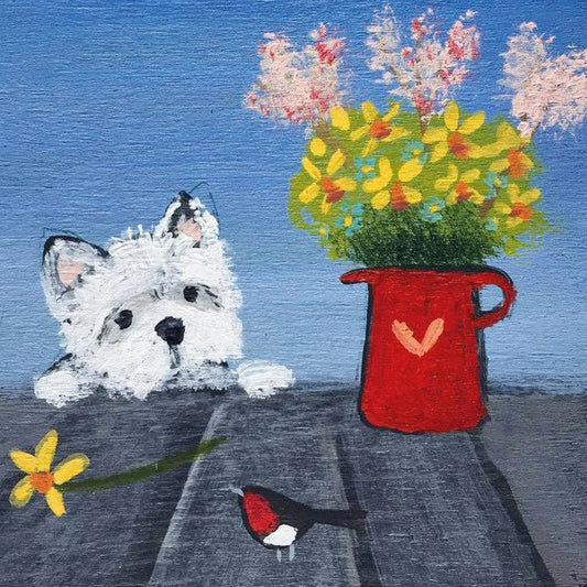Robin Friend: Card with envelope in compostable cello