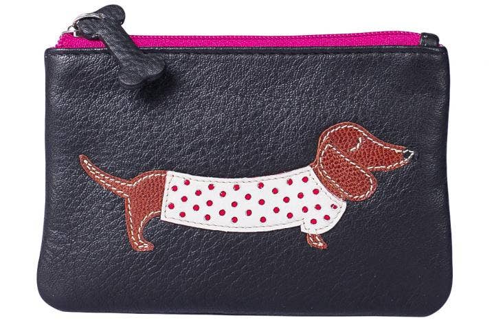 Best Friends Sausage Dog Coin Purse - 4133 65: Black