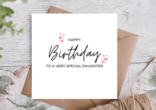 Daughter Birthday Card