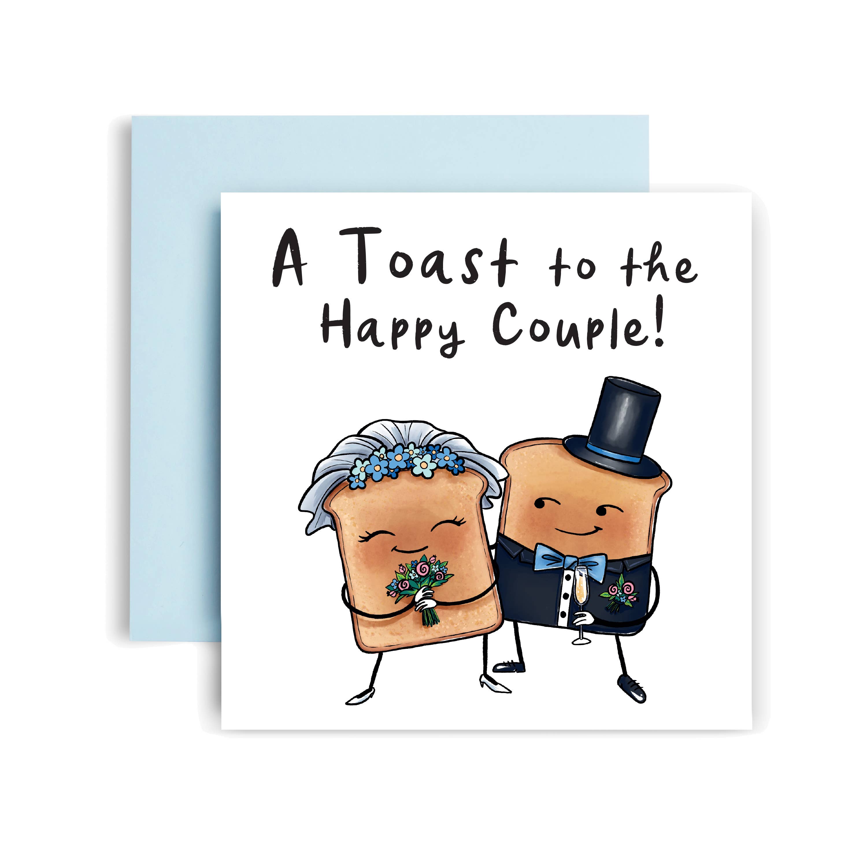 Funny Wedding Card – A Toast to the Happy Couple