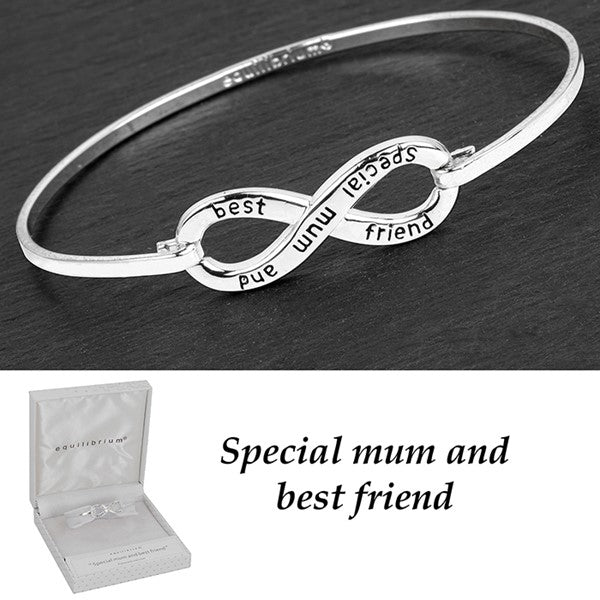 Equilibrium Silver Plated Bangle