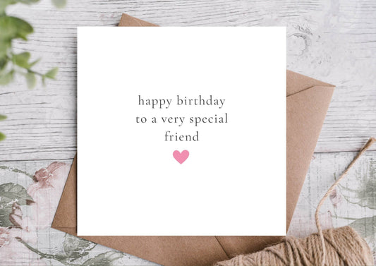 Birthday Card For Friend