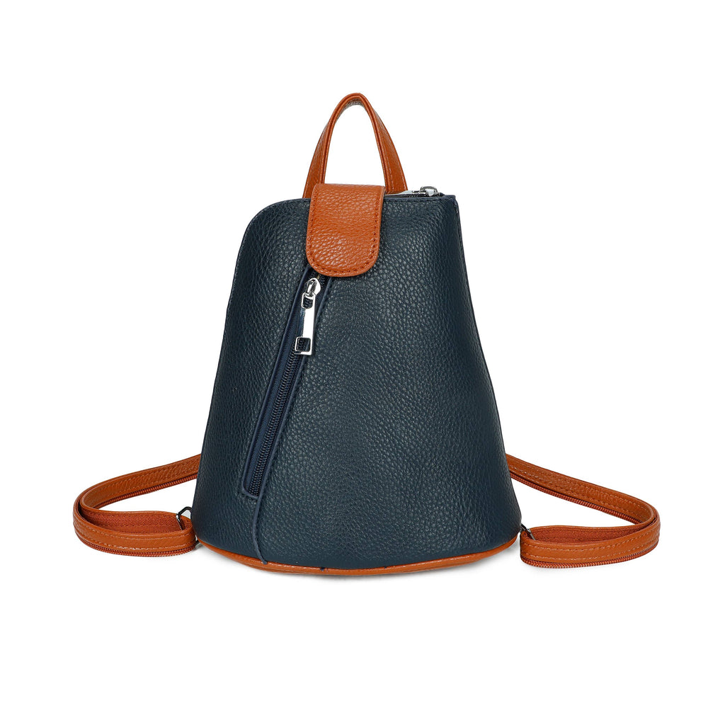 1052 Mini Bucket Backpack Zip Detail Style: Black