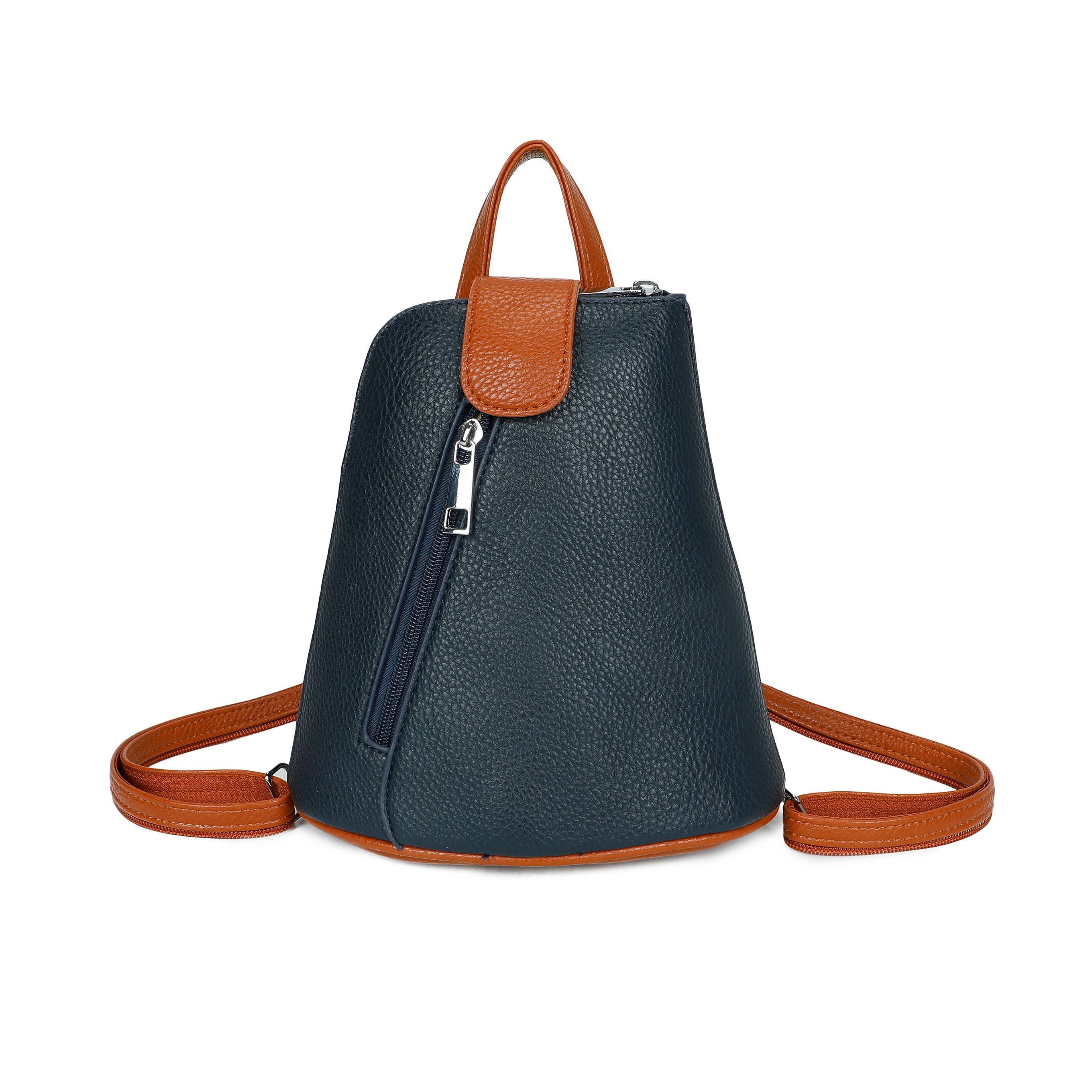 1052 Mini Bucket Backpack Zip Detail Style: Black
