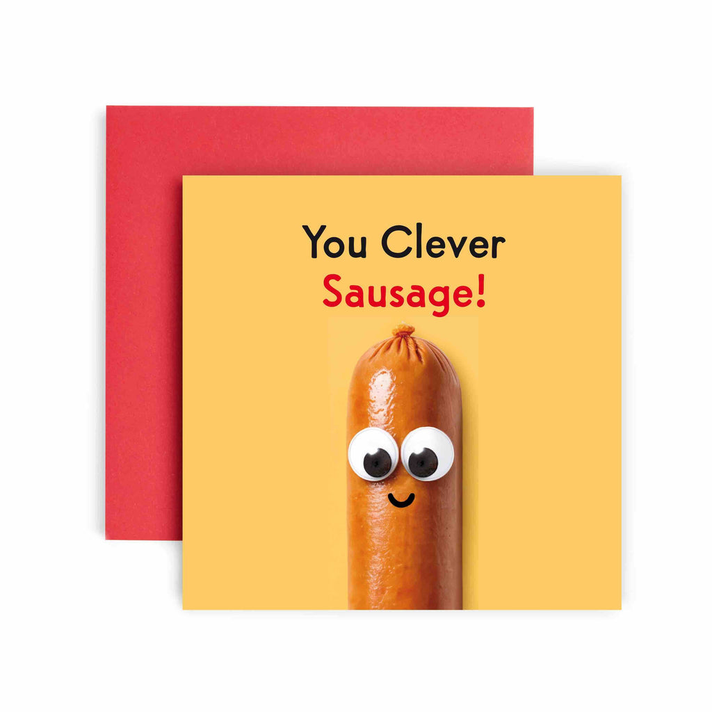 Funny Sausage Congratulations Card - You Clever Sausage
