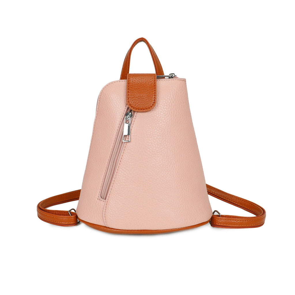 1052 Mini Bucket Backpack Zip Detail Style: Blue