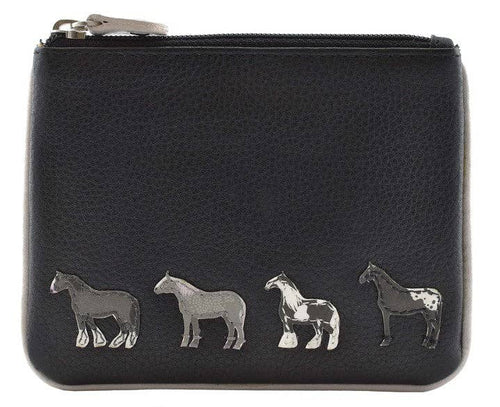 Best Friends Horses Coin Pouch RFID : Grey