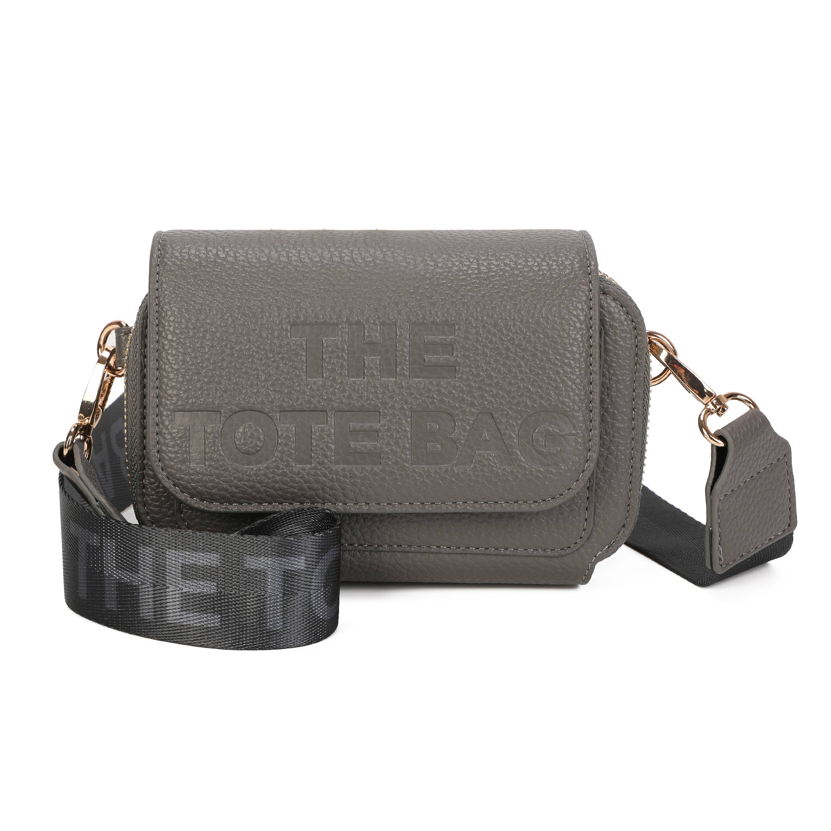 JM1762 Compact Crossbody Phone Bag with Built-in Wallet: Black