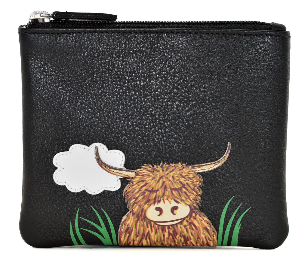 Bella Highland Cow Coin Purse RFID - 4206 33: Teal