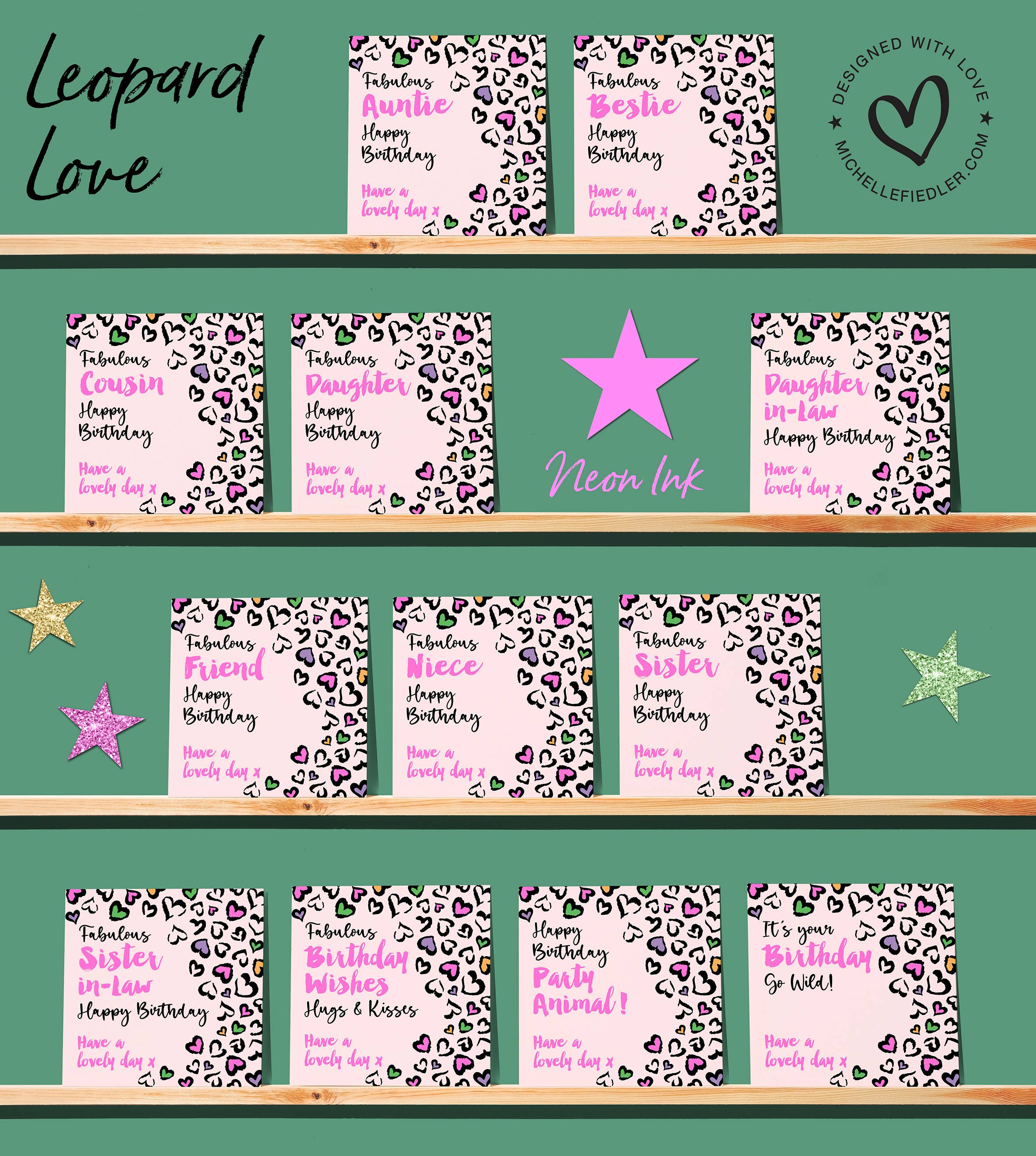 Leopard Love Sister Birthday