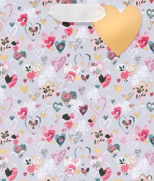 Floral Hearts Midi Bag