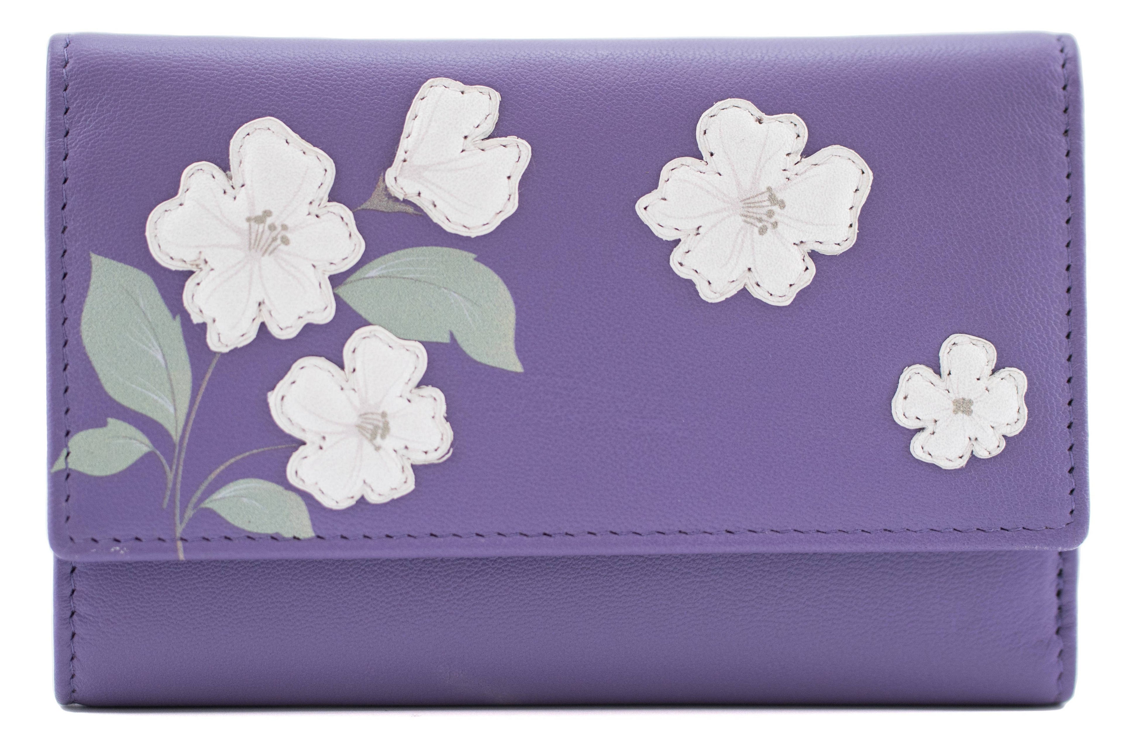 Sakura Large Tri fold purse - 3676 28: Grey