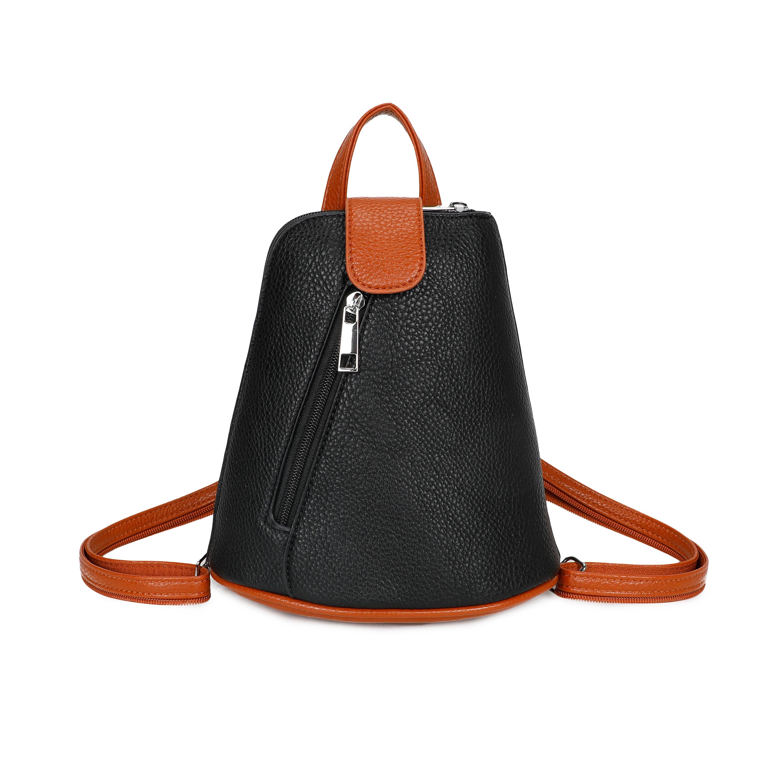 1052 Mini Bucket Backpack Zip Detail Style: Blue