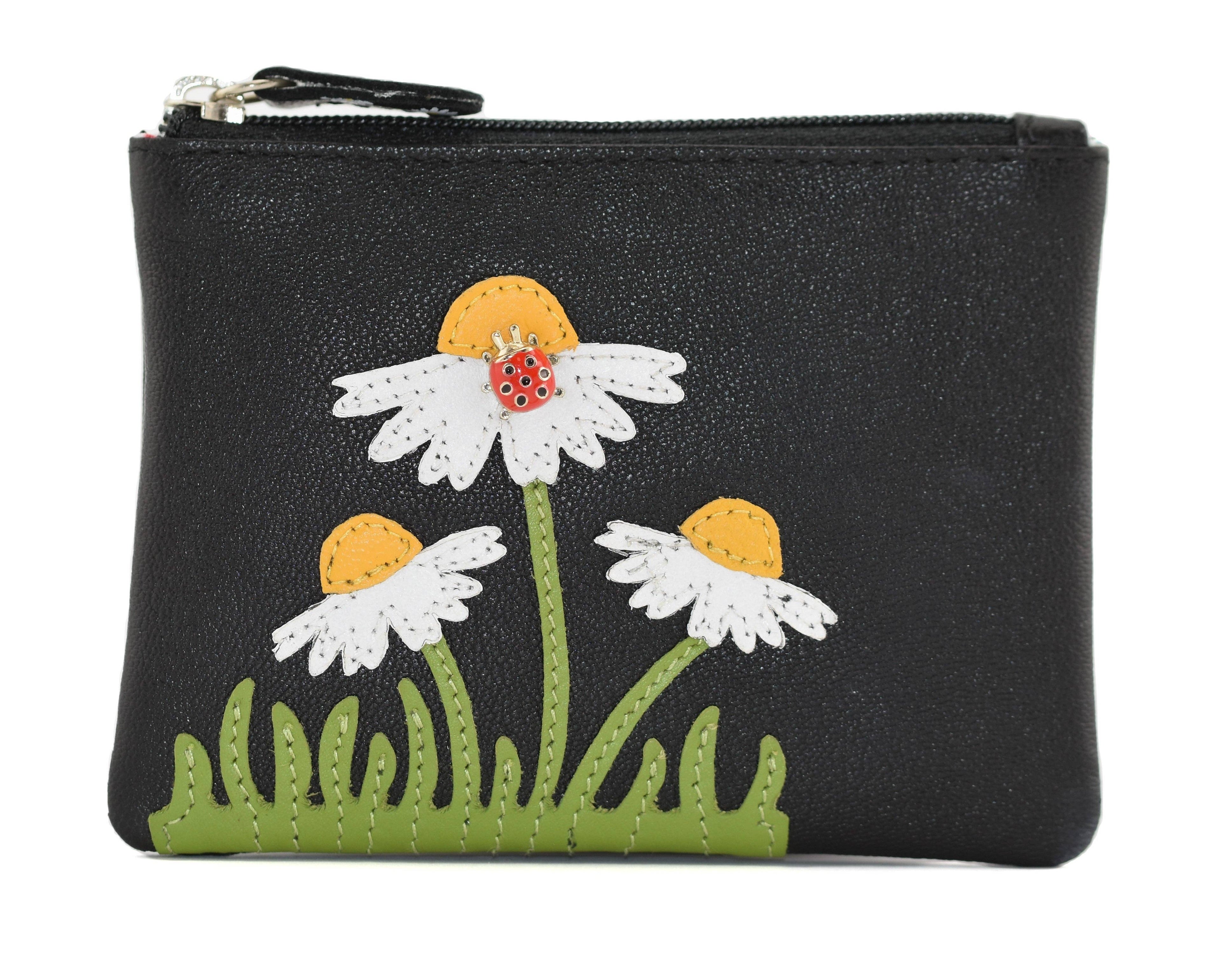 Peony Coin Purse: Purple