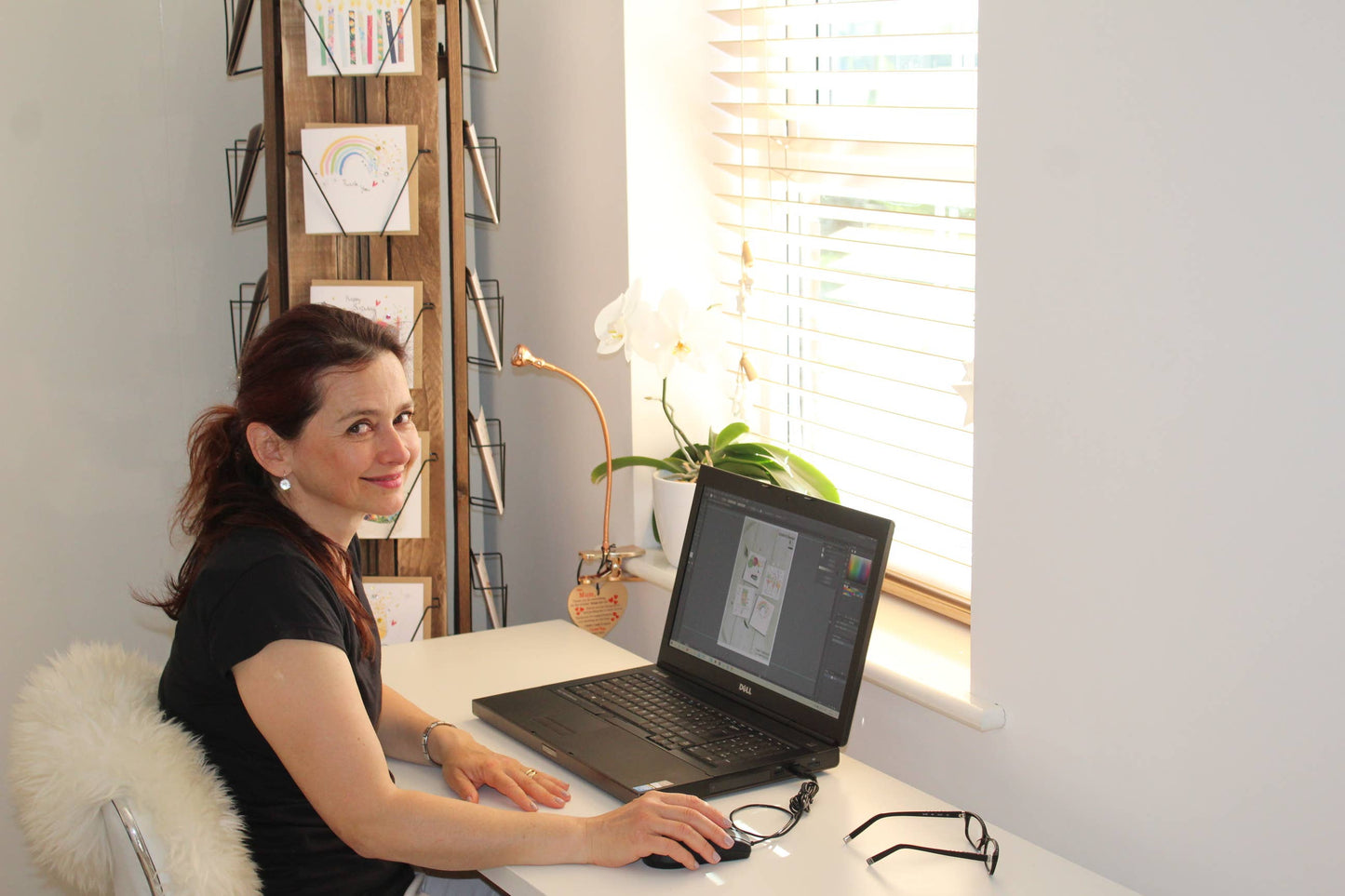 Dog with Balloons Birthday - Hand-Finished Wholesale Card