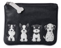 Best Friends Sitting Dogs Coin Pouch RFID