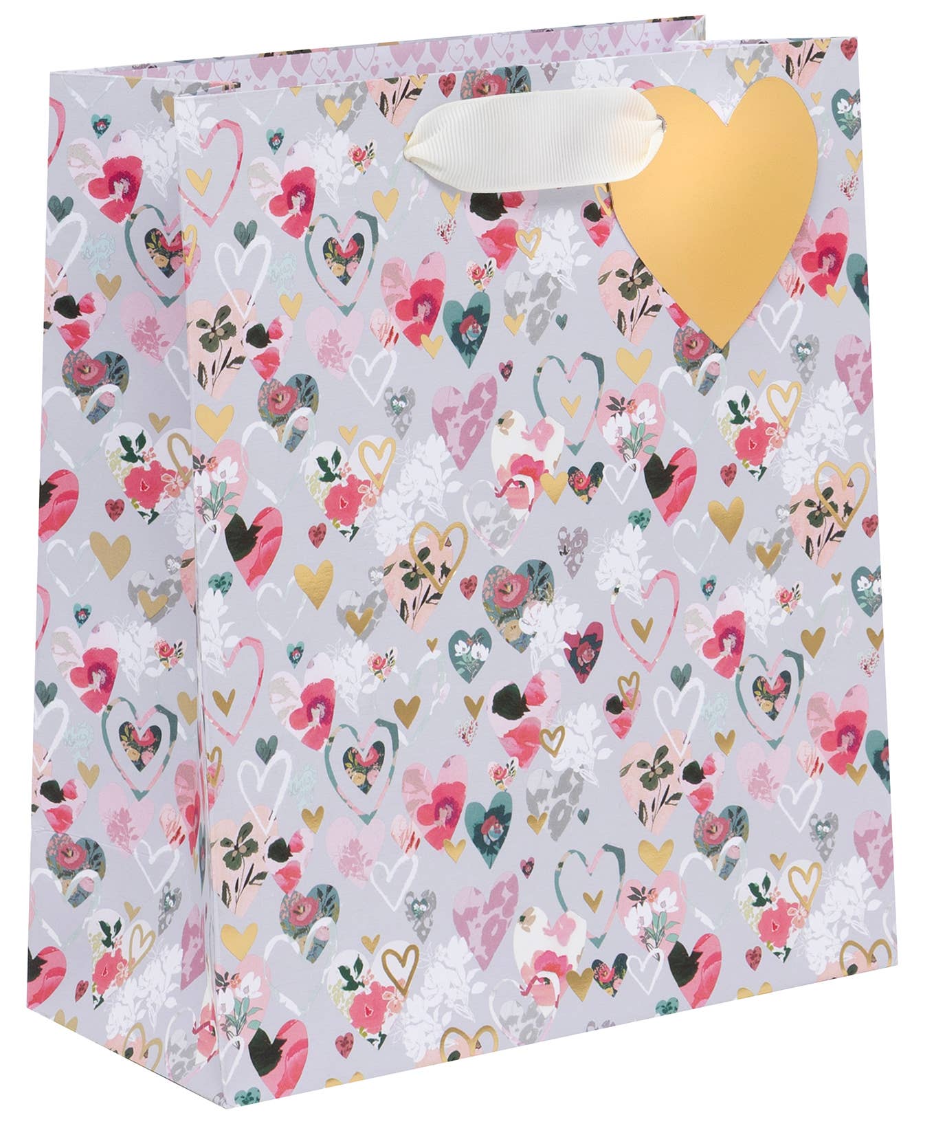 Floral Hearts Midi Bag
