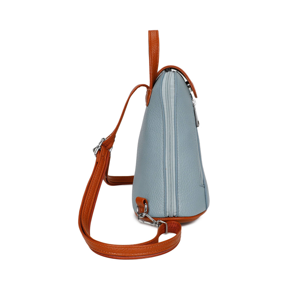 1052 Mini Bucket Backpack Zip Detail Style: Pink