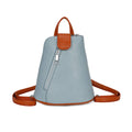 1052 Mini Bucket Backpack Zip Detail Style: Blue