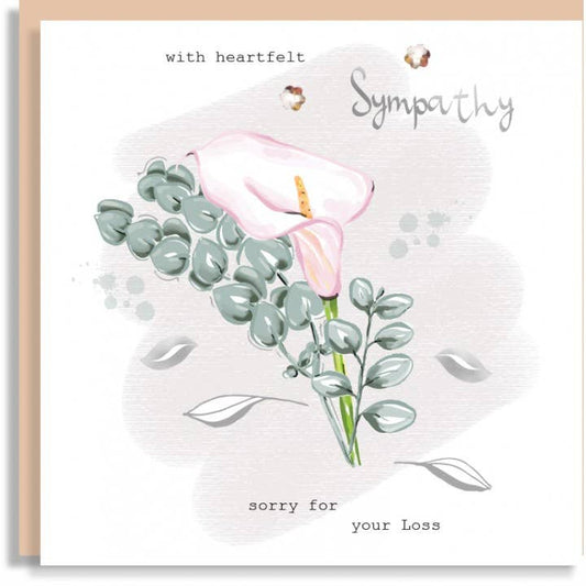 Sympathy 2 Hand-Finished Sequin Card G60
