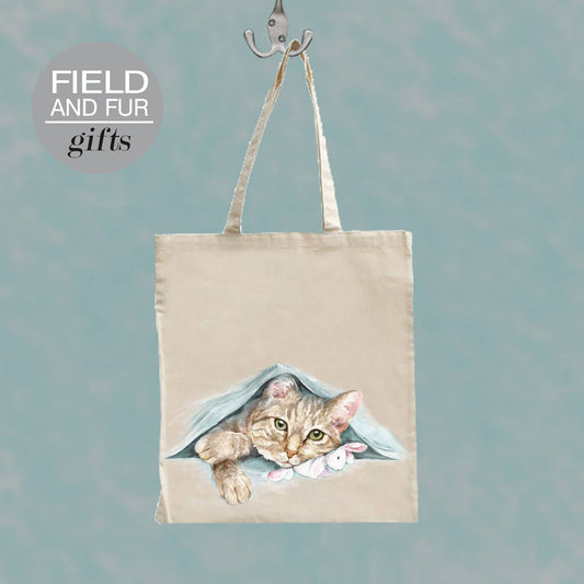 Cat, Tote Shopping Bag, Blankie