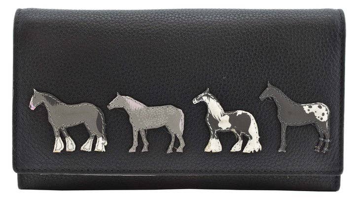 Best Friends Horses Matinee Purse RFID - 3510 65: Grey / Large