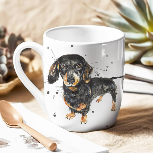 Splatter Sausage Bone China Mug KW72H