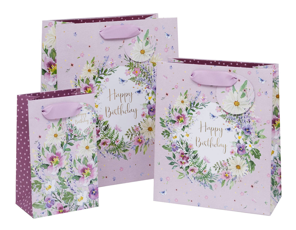 BAG MIDI FLORAL WREATH