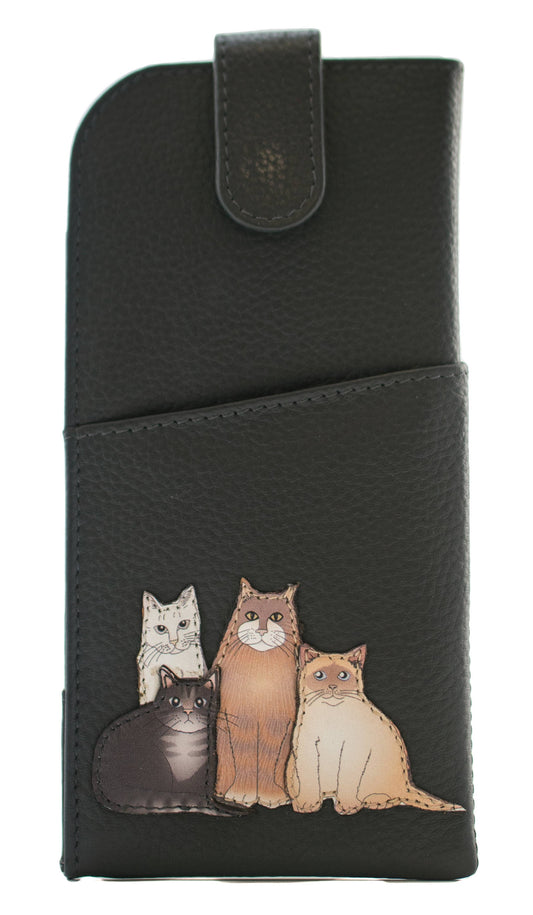 The Meowfia Leather Glasses Case - 51 5220