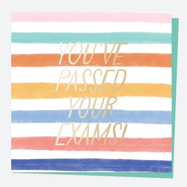 Luxury Foil Congratulations Card - You've Passed Your Exams