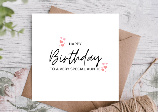 Birthday Card for Auntie