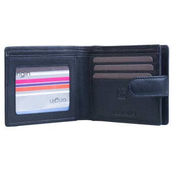 Origin Tab Wallet with Zipped Tray Coin Pocket: Brown
