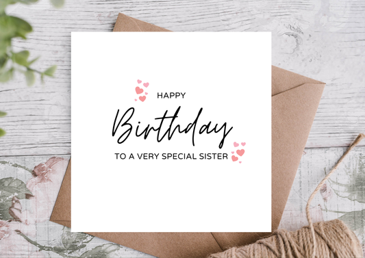 Sister Birthday Card 