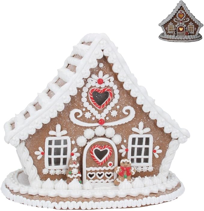 Christmas Decoration Gingerbread House Light Up Ornament