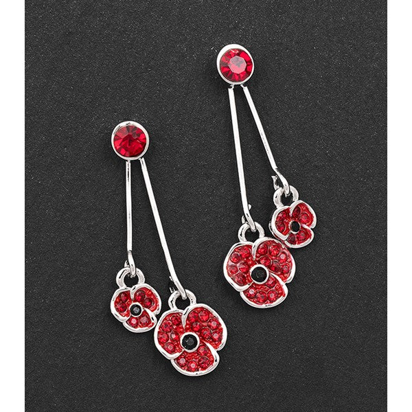 Double Poppy Earrings