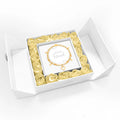 Life Charm Beautiful Friend Plated Gold Bracelet