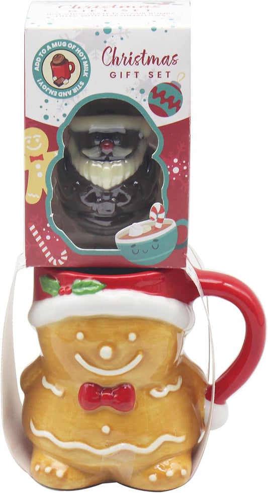 Gingerbread Food Gift Novelty Mug & Chocolate Bomb for Hot Drinks