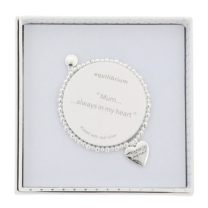 Equilibrium Sentimental Silver Plated Bracelet