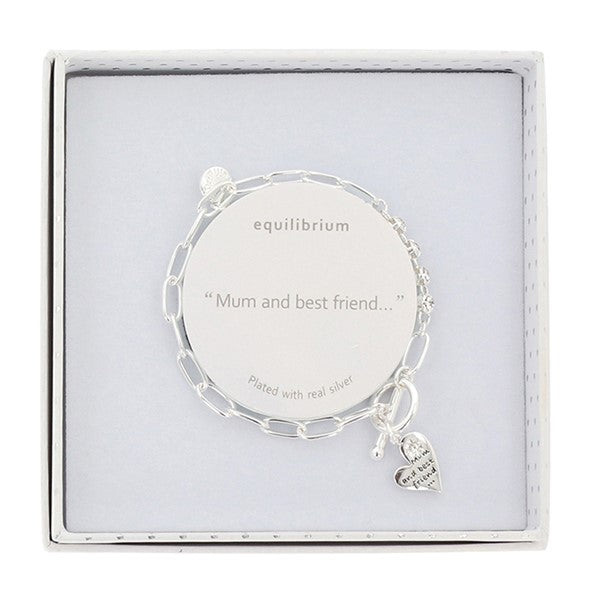 Equilibrium Elegant Silver Plated Bracelet