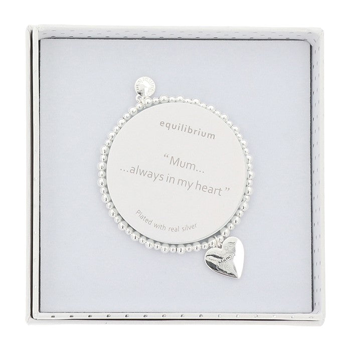 Equilibrium Sentimental Silver Plated Bracelet