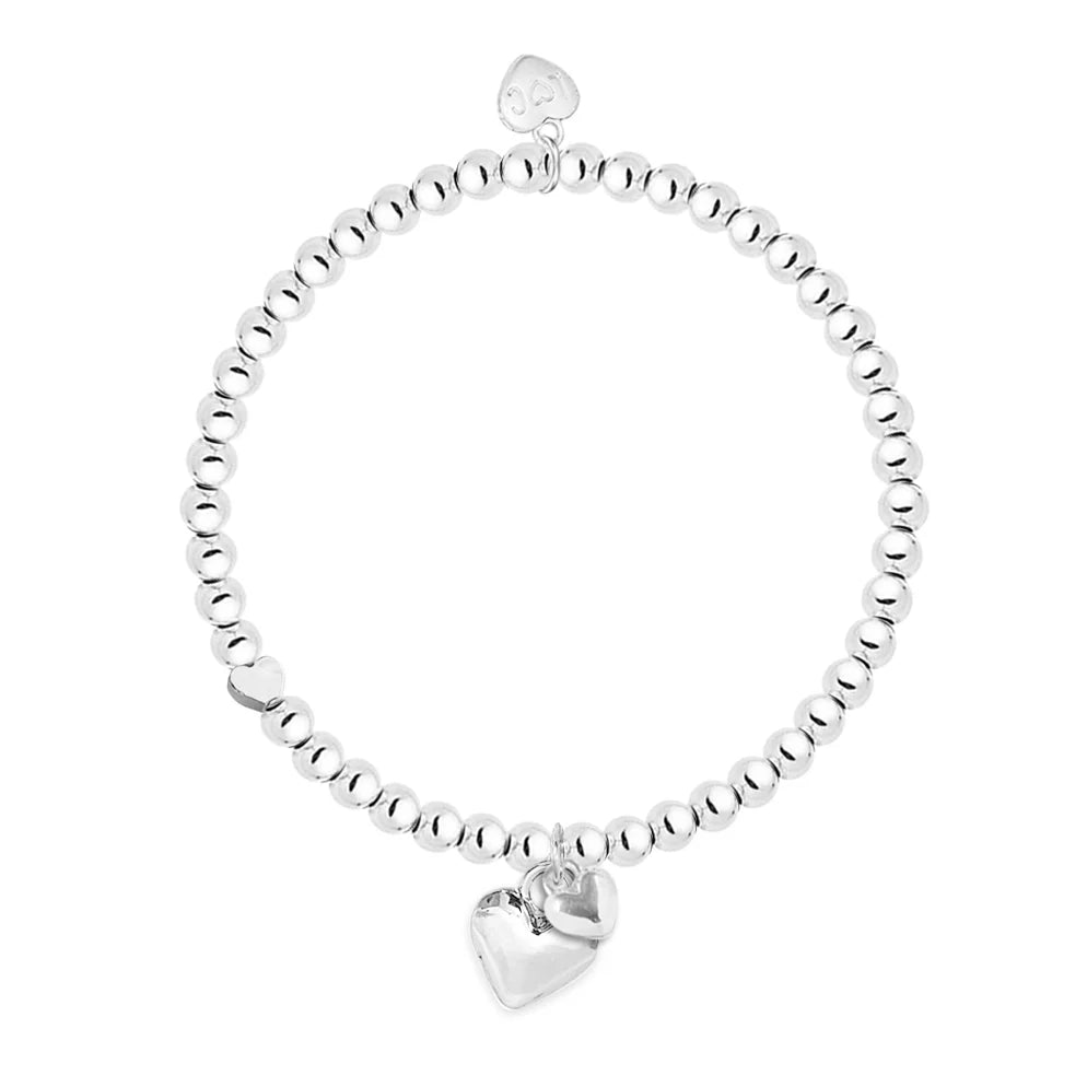 Life Charm Daughter Silver Plated Bracelet
