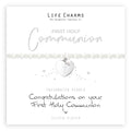 Life Charm Holy Communion Silver Plated With Freshwater Pearls