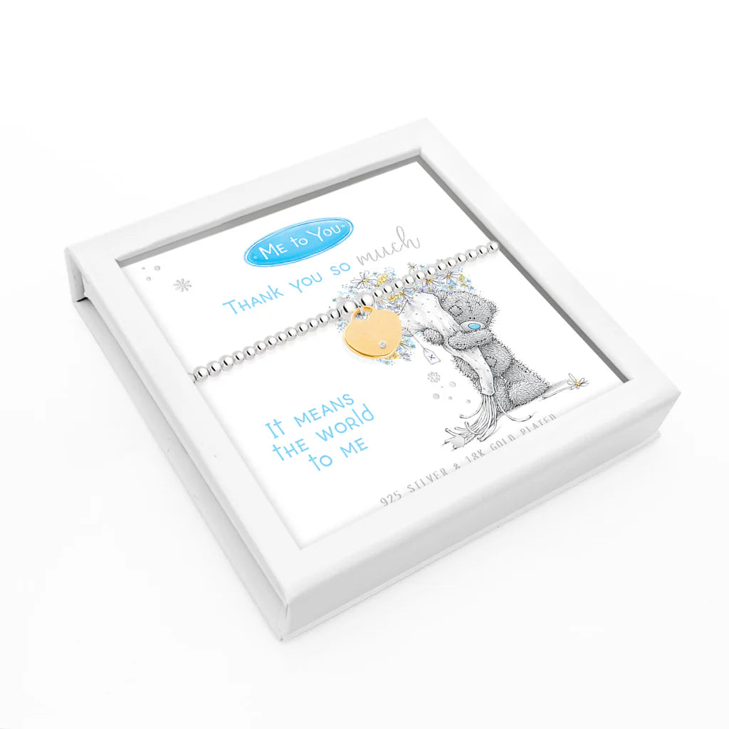 Life Charm Thank You So Much Silver Plated Bracelet