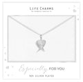 Life Charm Double Wings Pendant Necklace