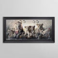 Pano Lion Luxury Framed Art