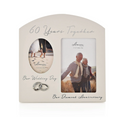 Amore Arched Double Frame 60TH Anniversary
