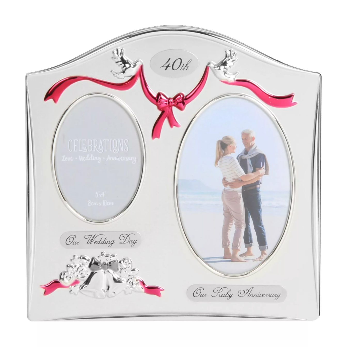 Silver Plated 40th Anniversary Frame