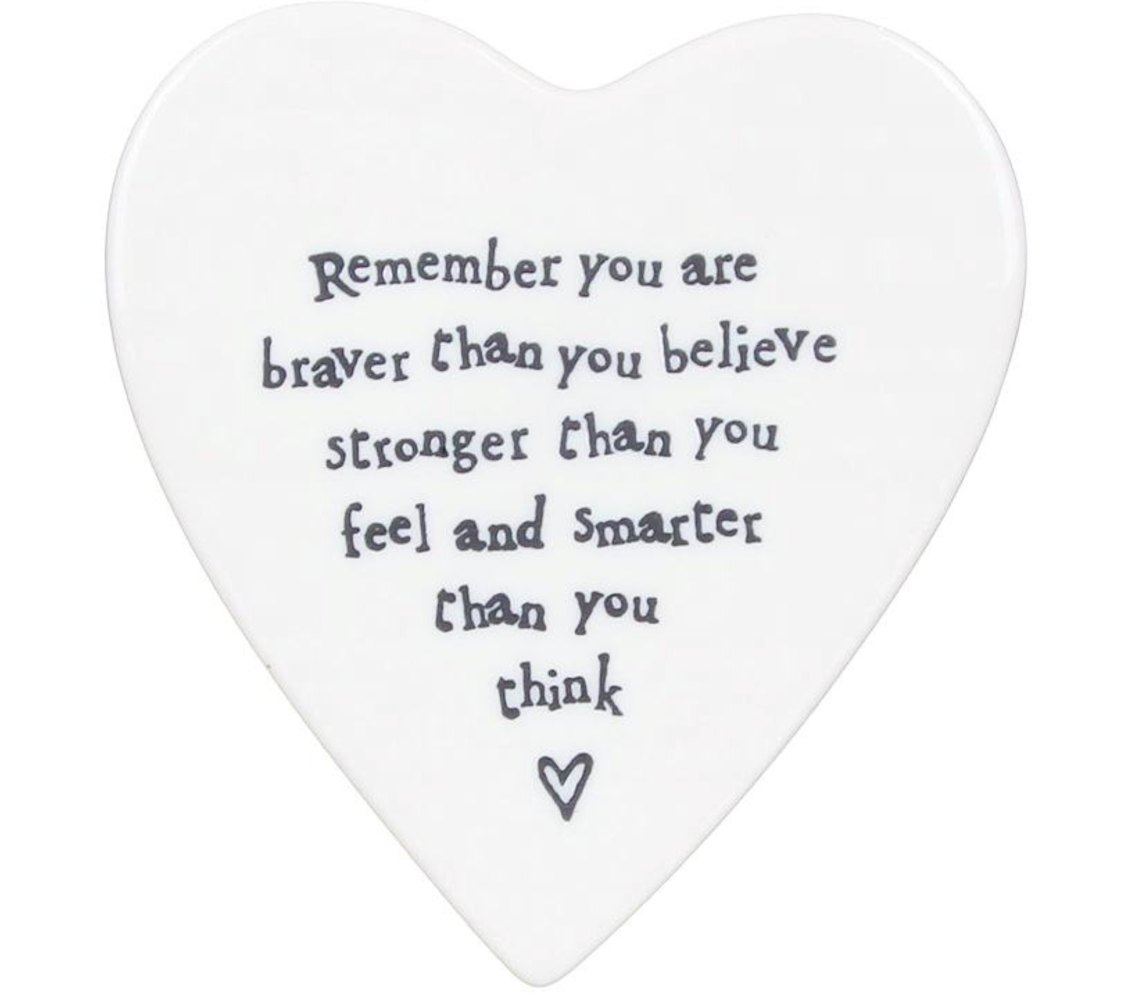 East of India Braver Than You Believe Porcelain Coaster