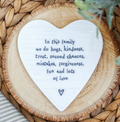 East of India ‘In This Family We Do Hugs’ Porcelain Coaster
