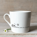 East of India ‘Perfect Day To Do Nothing’ Boxed Wobbly Porcelain Mug